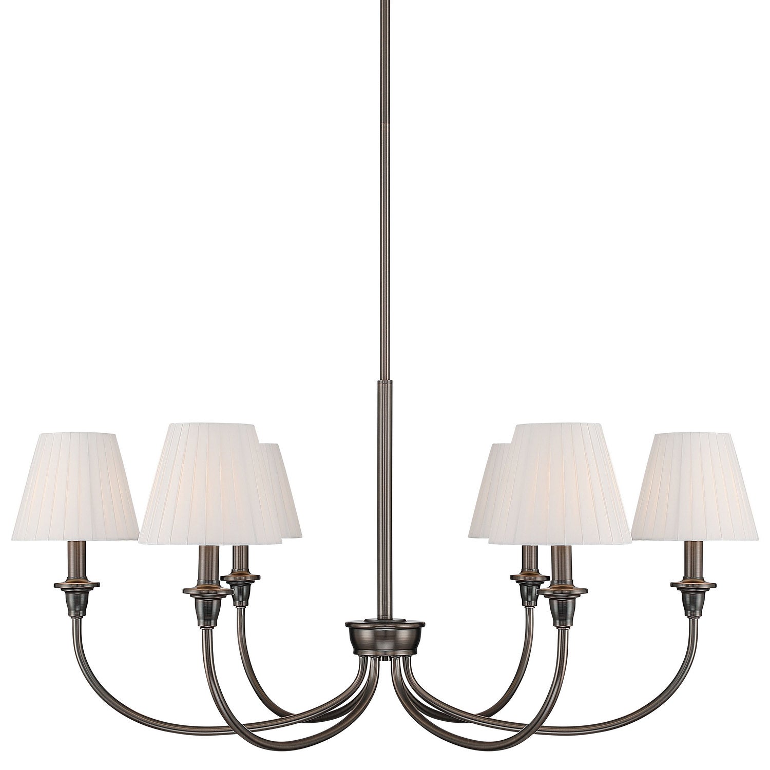 Golden - 1622-6 ORB-EPW - Six Light Chandelier - Oil Rubbed Bronze