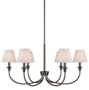 Golden - 1622-6 ORB-HGW - Six Light Chandelier - Oil Rubbed Bronze