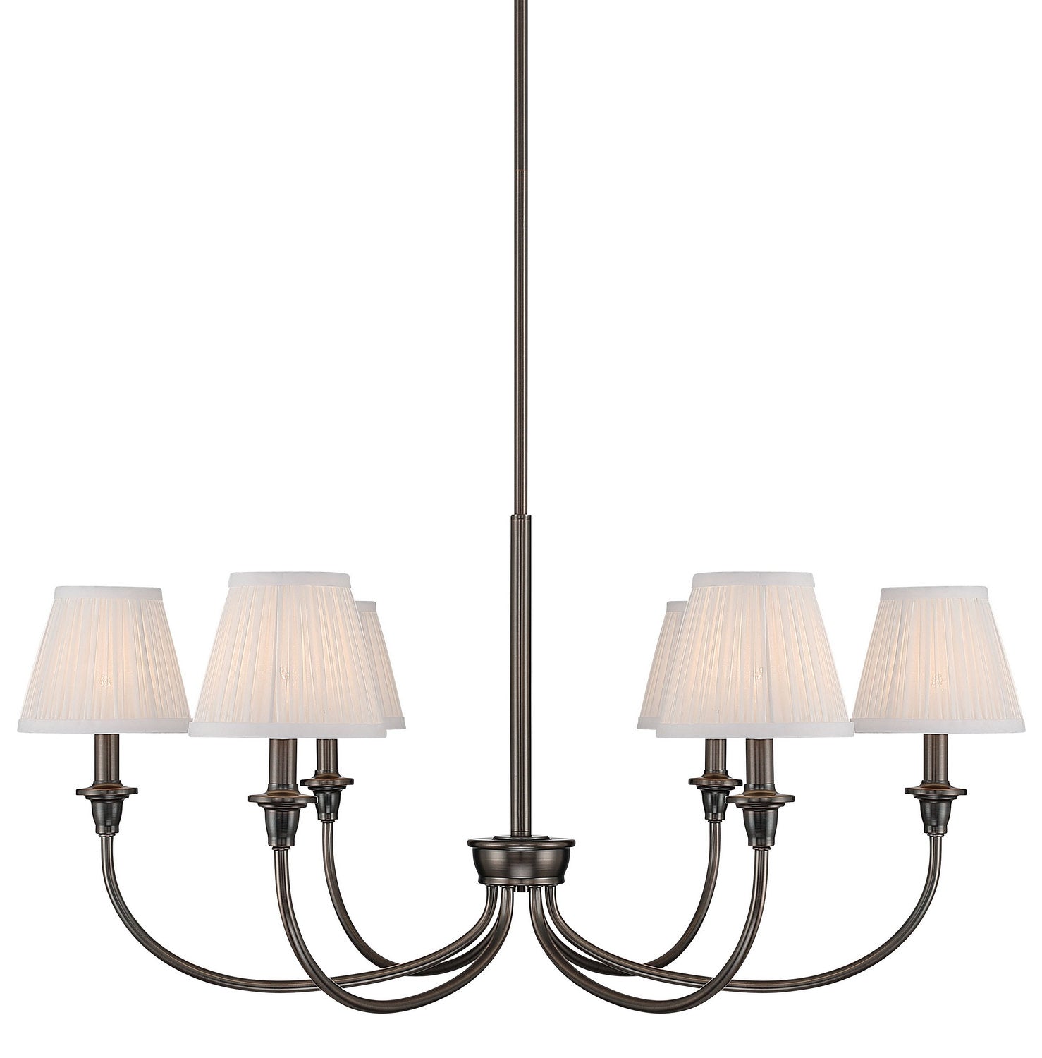 Golden - 1622-6 ORB-HGW - Six Light Chandelier - Oil Rubbed Bronze