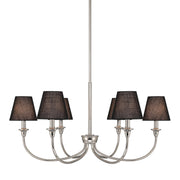Golden - 1622-6 PN-EHB - Six Light Chandelier - Polished Nickel