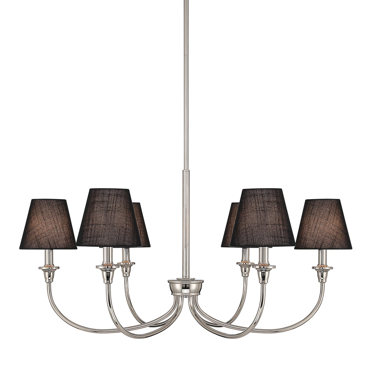 Golden - 1622-6 PN-EHB - Six Light Chandelier - Polished Nickel