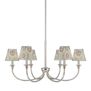 Golden - 1622-6 PN-HGA - Six Light Chandelier - Polished Nickel