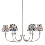 Golden - 1622-6 PN-HGB - Six Light Chandelier - Polished Nickel