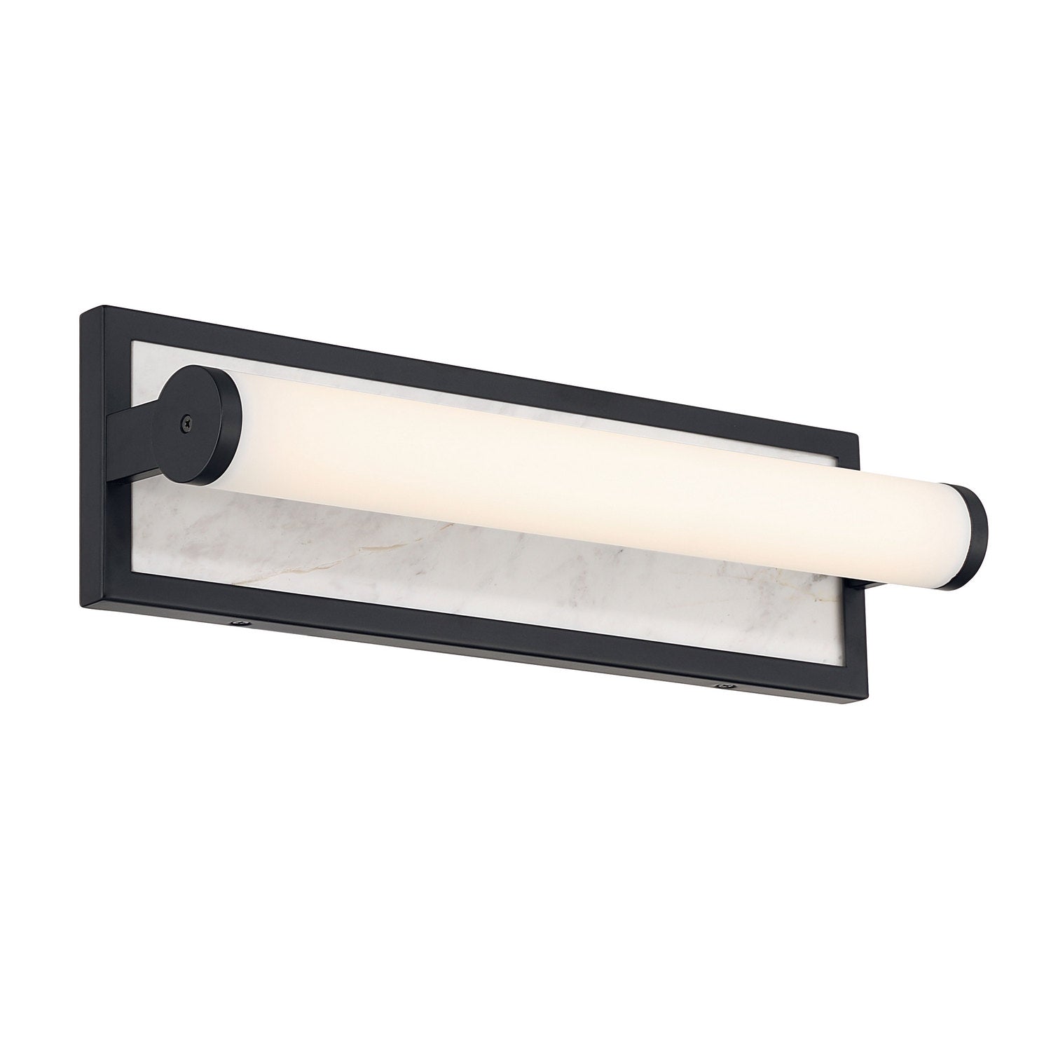 Golden - 1672-BA18 BLK-JW - LED Vanity - Stratum - Matte Black