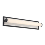 Golden - 1672-BA24 BLK-JW - LED Vanity - Stratum - Matte Black