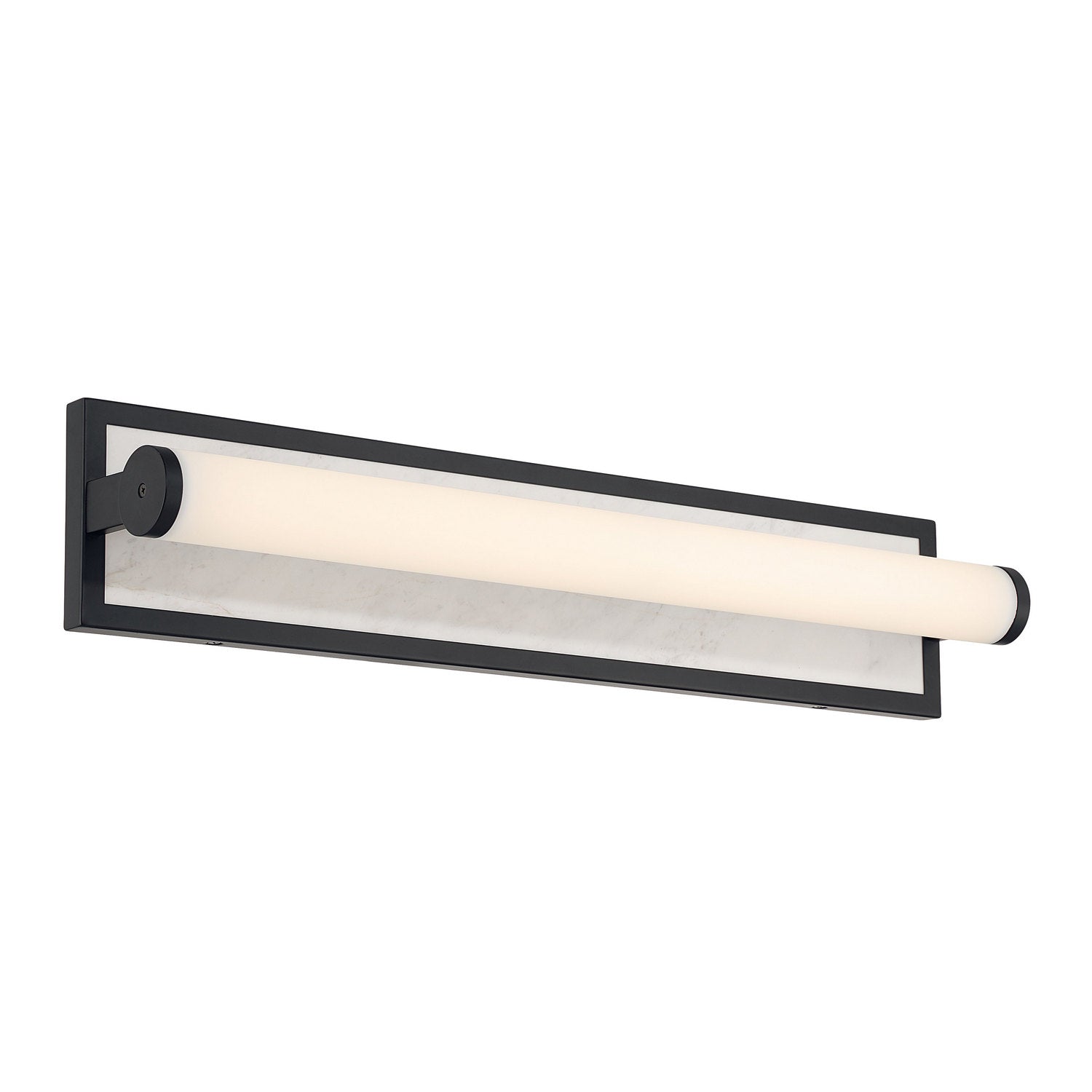 Golden - 1672-BA24 BLK-JW - LED Vanity - Stratum - Matte Black