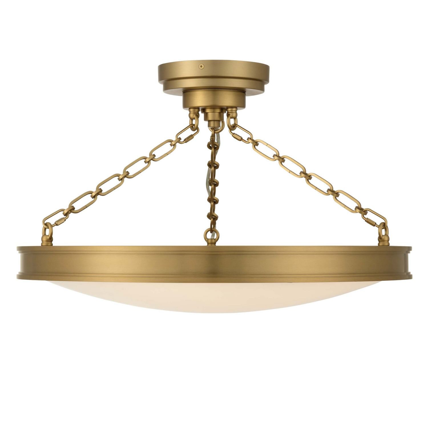 Golden - 1700-24SF BCB-EG - LED Semi-Flush Mount - Cameron - Brushed Champagne Brass