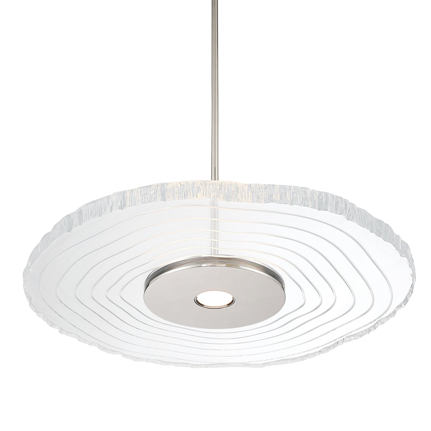 Golden - 1921-24 PN-RE - LED Pendant - Luminwood - Polished Nickel