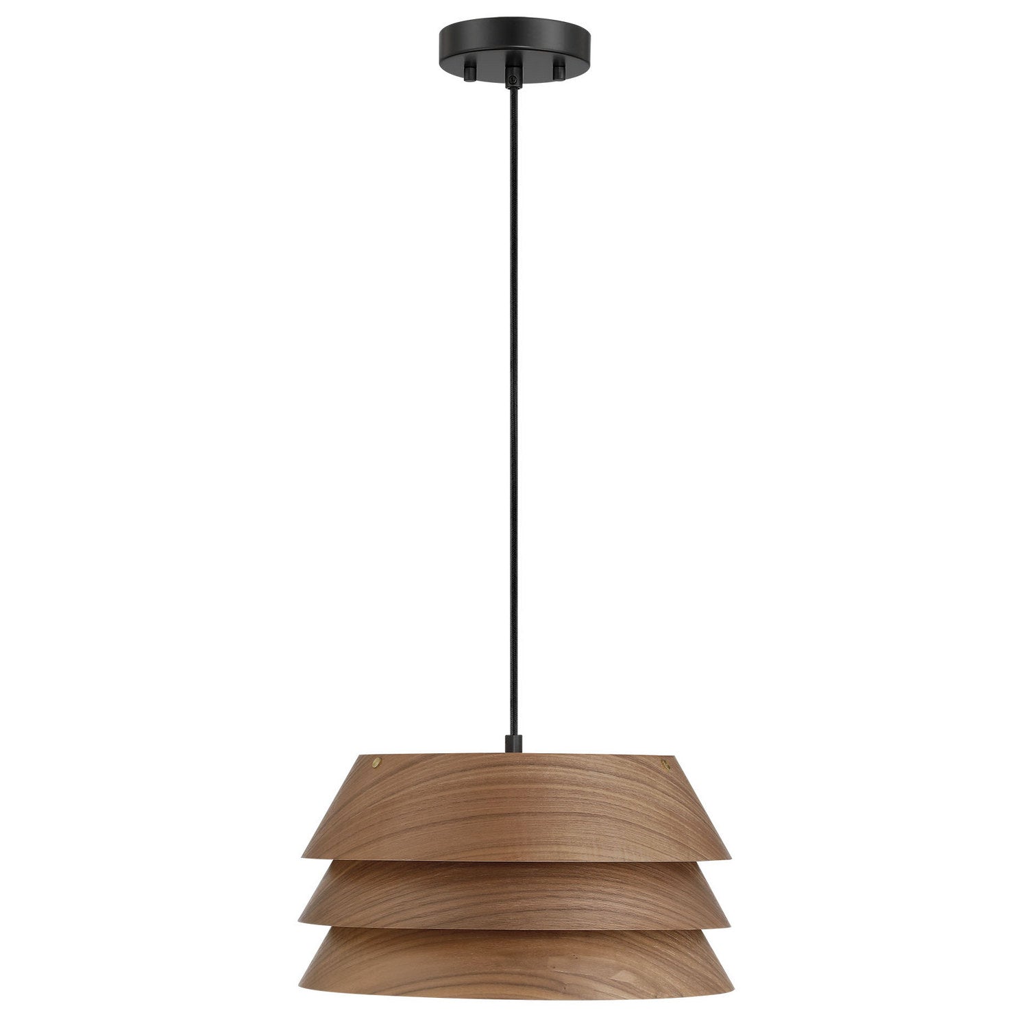 Golden - 3990-13 DWA - One Light Pendant - Aalto - Dark Walnut