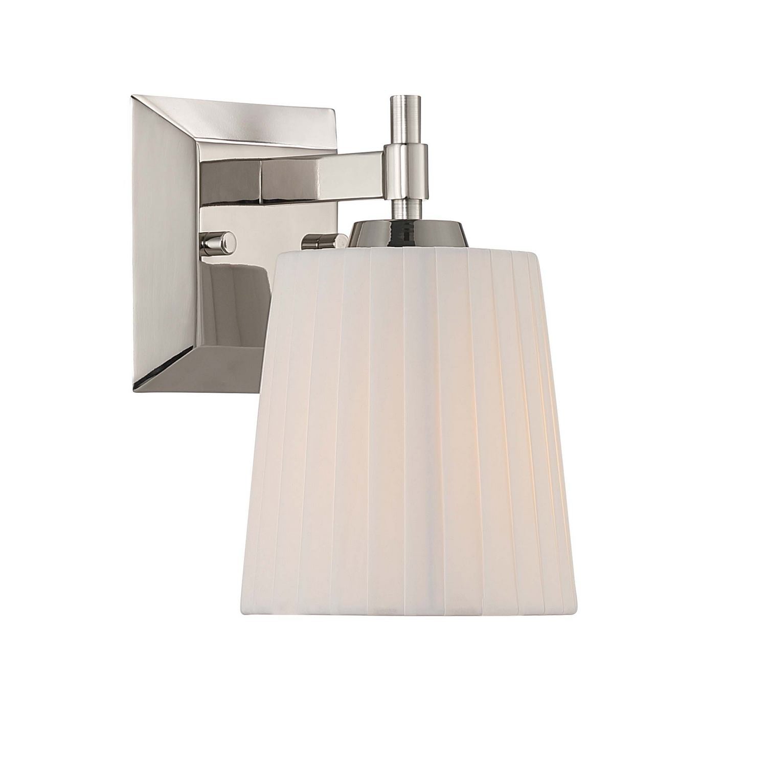 Golden - 5189-WSC PN-PLT - One Light Wall Sconce Vanity - Brilia - Polished Nickel