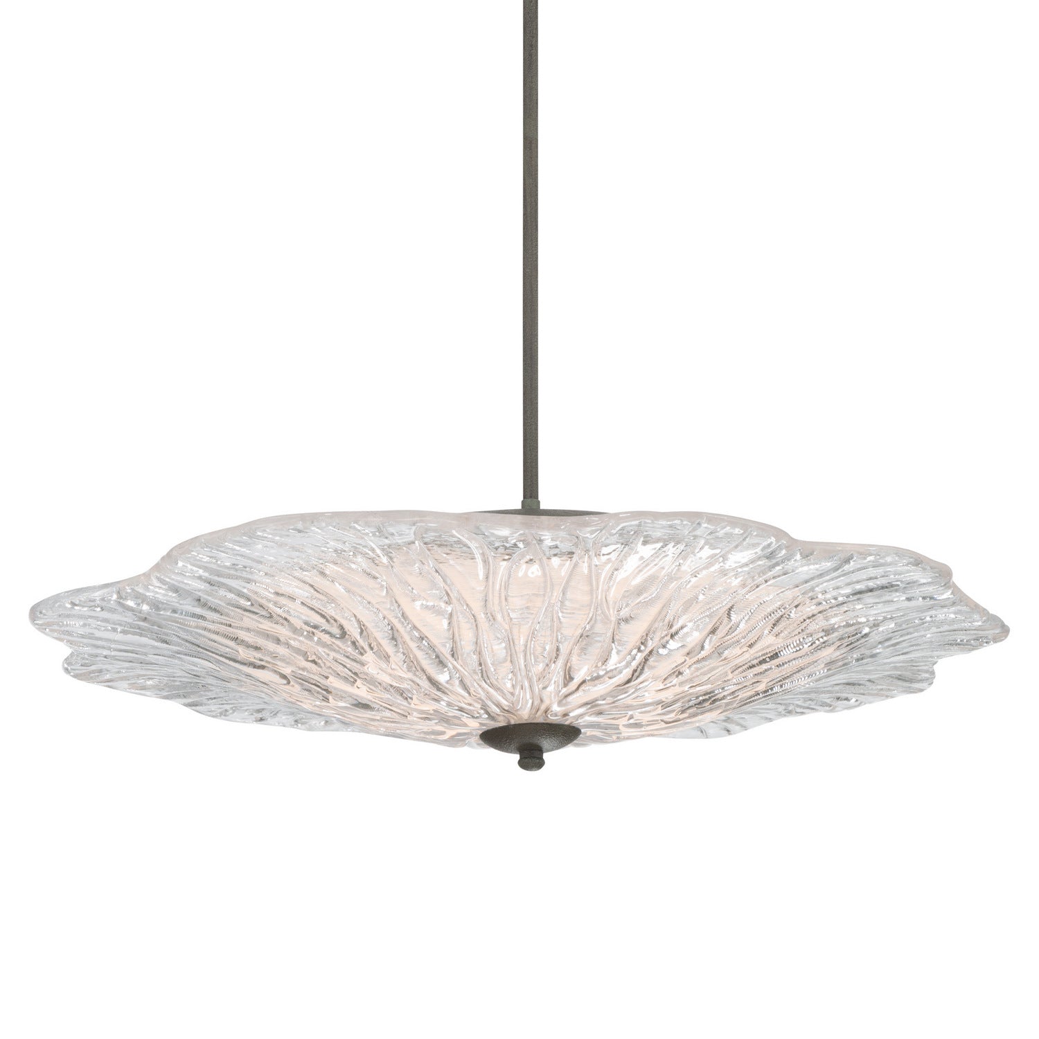 Golden - 5865-L BT-CLR - LED Pendant - Coral Bloom - Black Slate