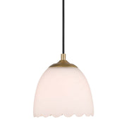 Golden - 6954-M1L BCB-OP - One Light Pendant - Dorinda - Brushed Champagne Brass