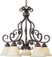 Maxim - 12206FIOI - Five Light Chandelier - Manor - Oil Rubbed Bronze