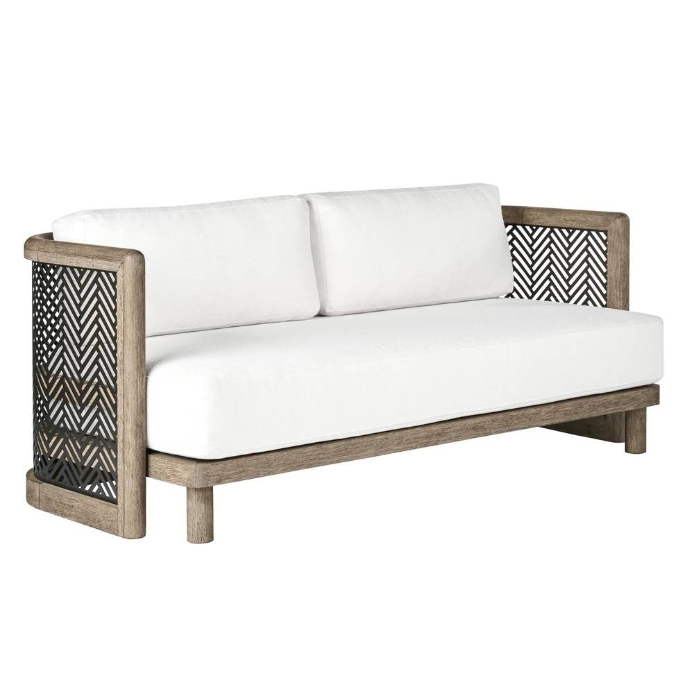 Arteriors - FFS07 - Outdoor Sofa - Emoto - Pearl/Aged Bronze