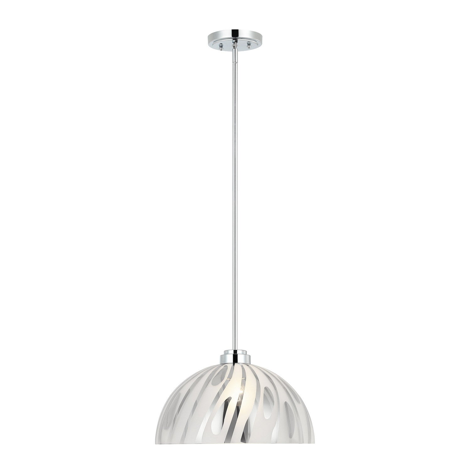 Varaluz - 1070P01LCH - One Light Pendant - Chroman Empire - Chrome