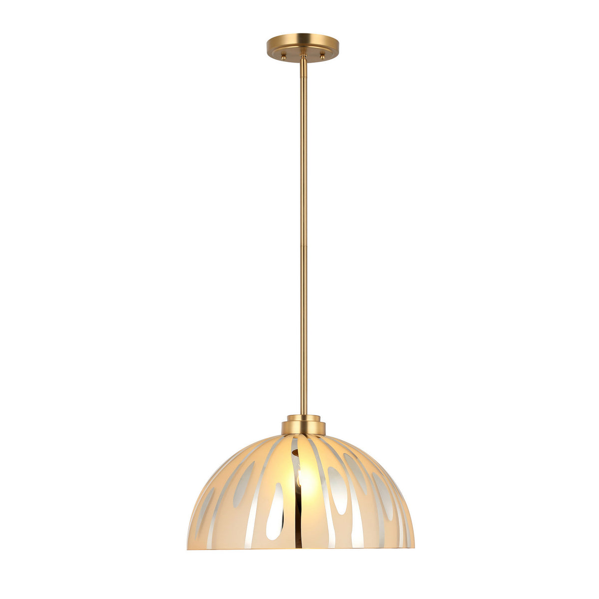 Varaluz - 1070P01LSG - One Light Pendant - Chroman Empire - Satin Gold