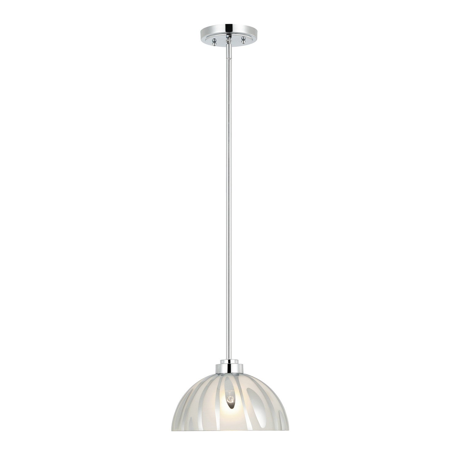 Varaluz - 1070P01MCH - One Light Pendant - Chroman Empire - Chrome