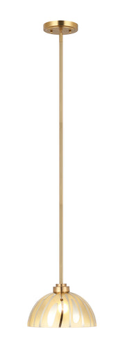 Varaluz - 1070P01MSG - One Light Pendant - Chroman Empire - Satin Gold