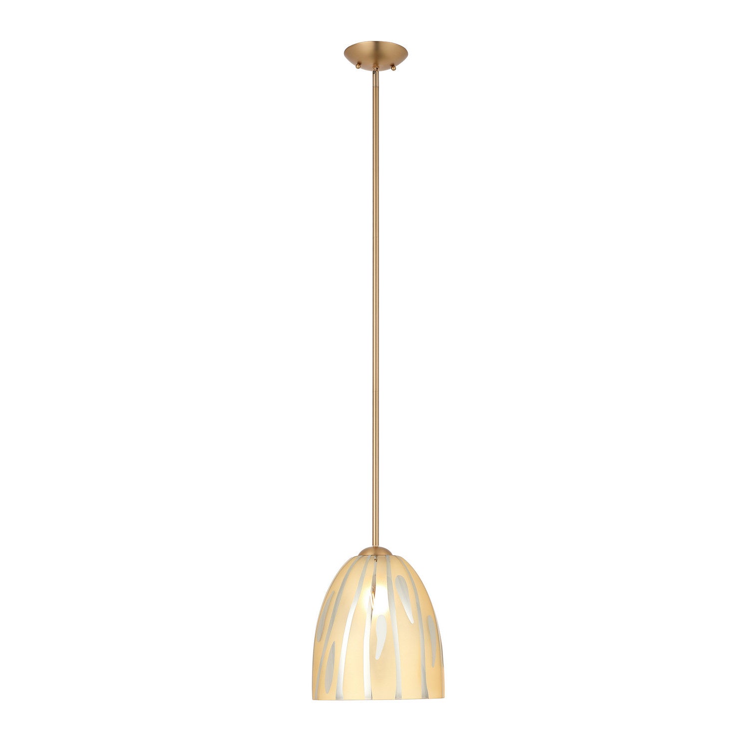 Varaluz - 1070P01SG - One Light Pendant - Chroman Empire - Satin Gold