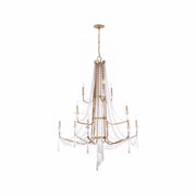 Varaluz - 270C12BK - 12 Light Chandelier - Barcelona - Brass Kisser