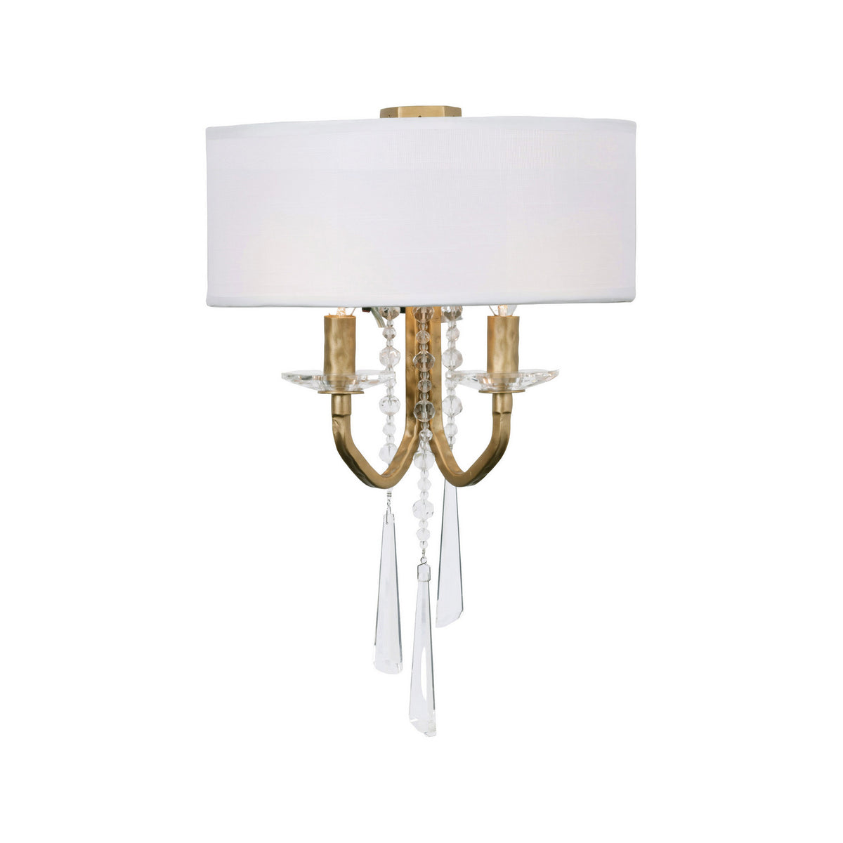 Varaluz - 270K02BK - Two Light Wall Sconce - Barcelona - Brass Kisser