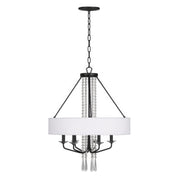 Varaluz - 270P06OX - Six Light Pendant - Barcelona - Onyx