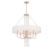 Varaluz - 270P09TR - Nine Light Pendant - Barcelona - Transcend Silver