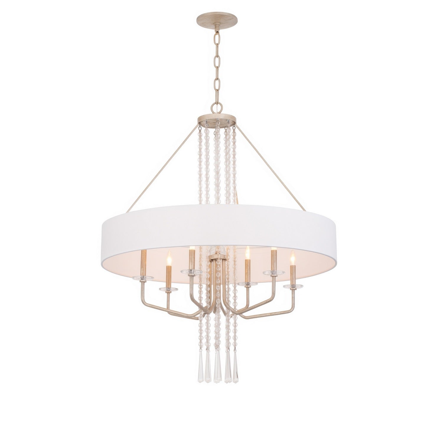 Varaluz - 270P09TR - Nine Light Pendant - Barcelona - Transcend Silver