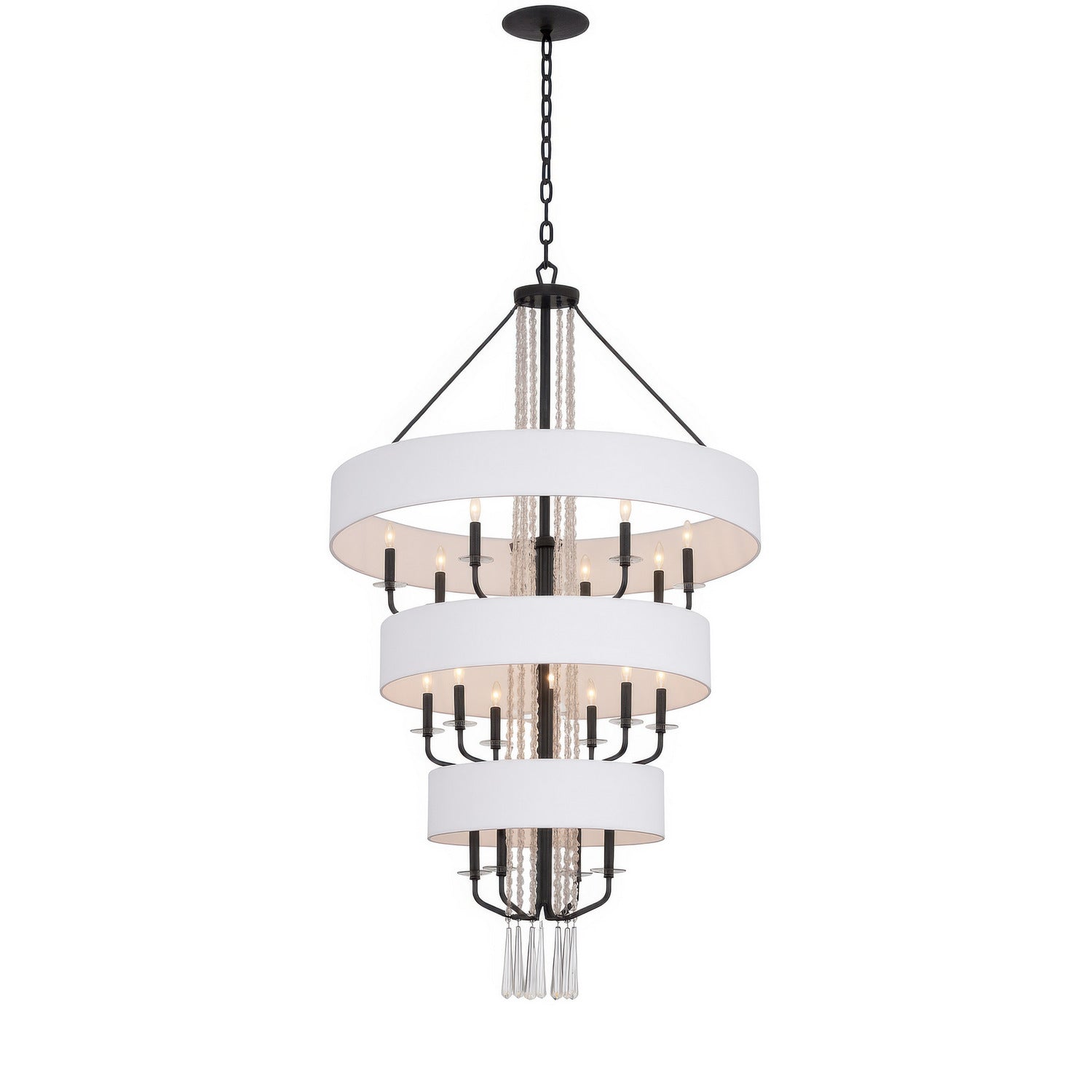 Varaluz - 270P15OX - 15 Light Pendant - Barcelona - Onyx