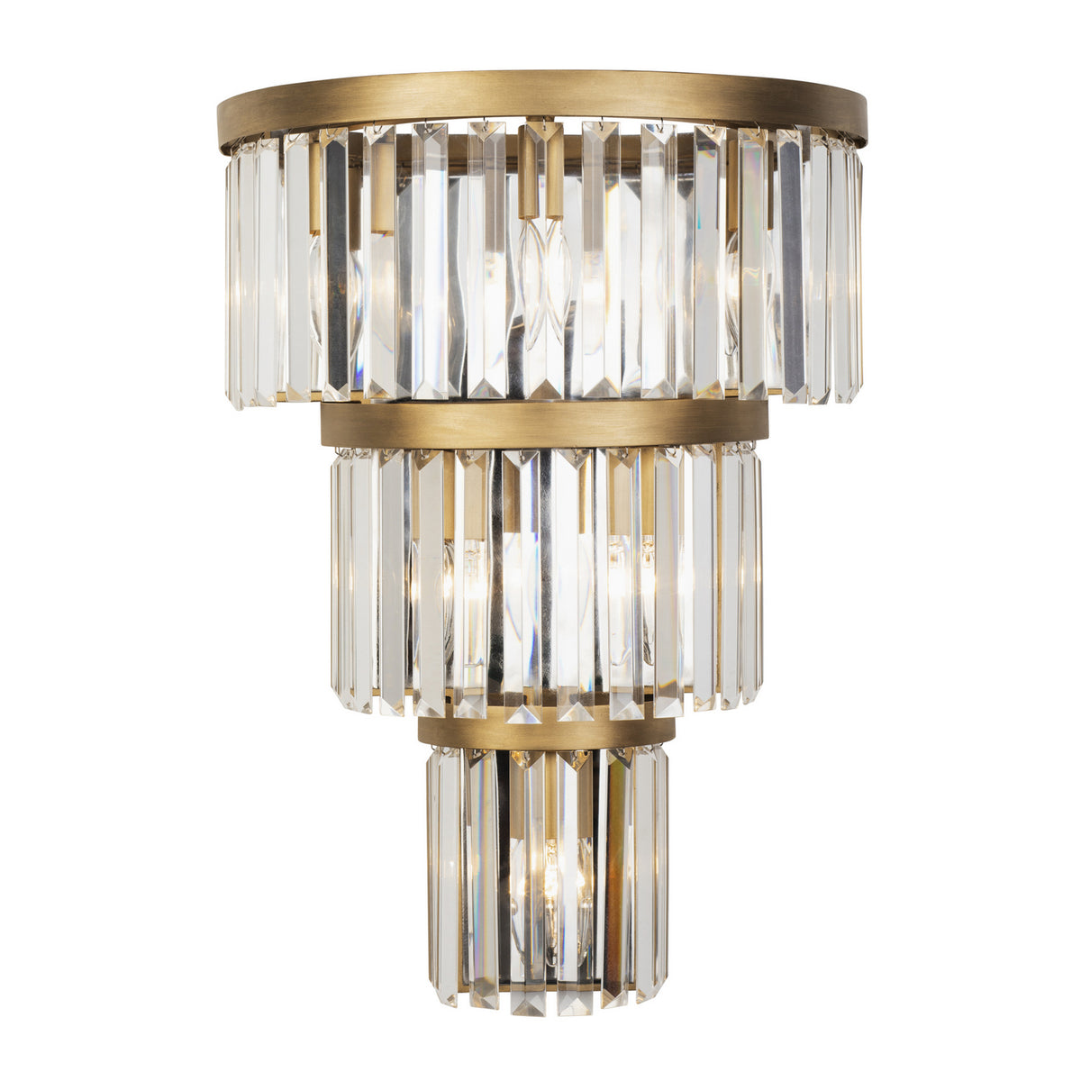 Varaluz - 297W06HG - Six Light Wall Sconce - Social Club - Havana Gold