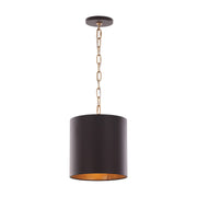 Varaluz - 323M01DBFG - One Light Pendant - Cannery - Dark Bronze / French Gold
