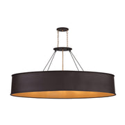 Varaluz - 323N07DBFG - Seven Light Linear Pendant - Cannery - Dark Bronze / French Gold