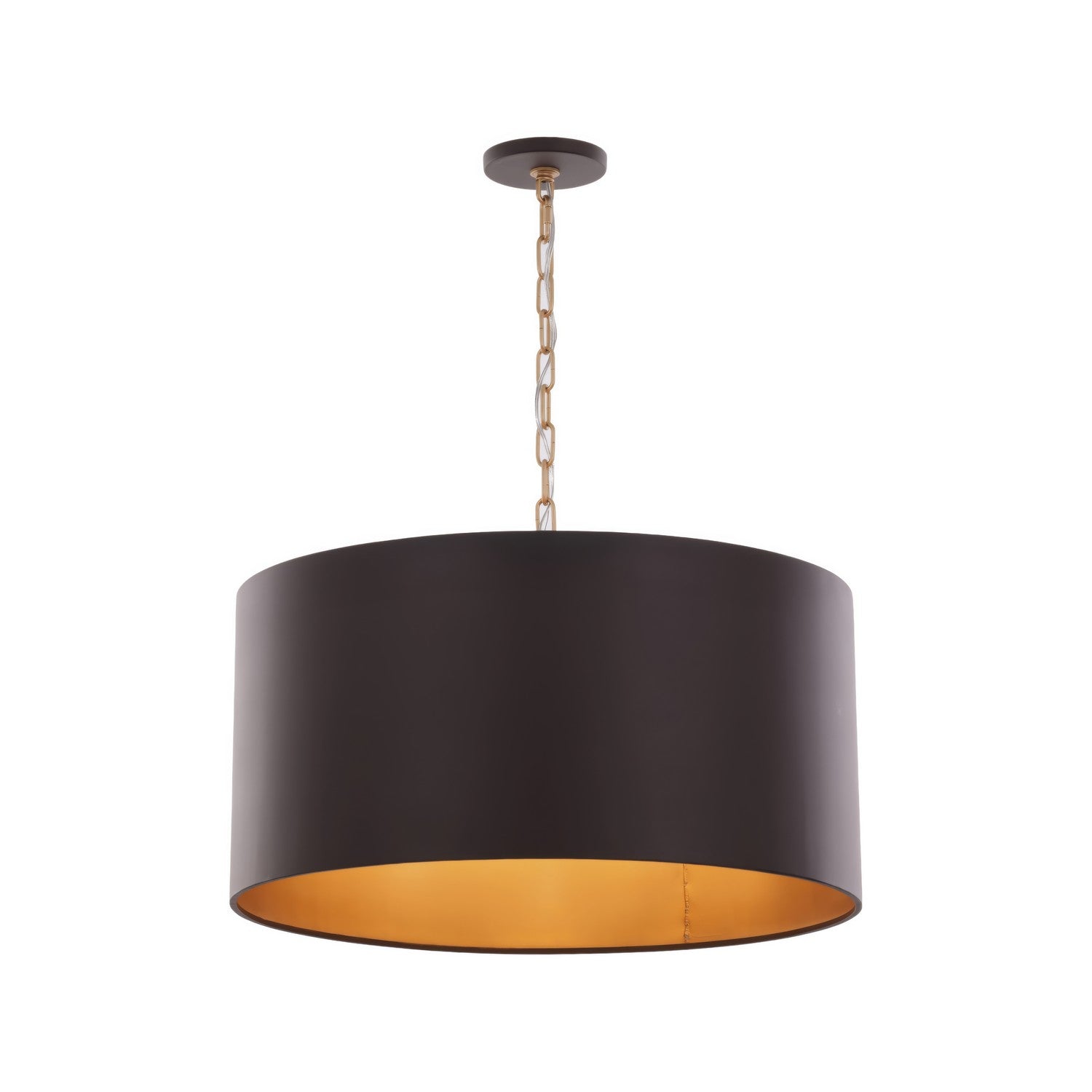 Varaluz - 323P04DBFG - Four Light Pendant - Cannery - Dark Bronze / French Gold