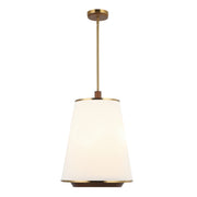 Varaluz - 520F03SBW - Three Light Foyer Pendant - Desert Flyer - Satin Brass/Medium Walnut