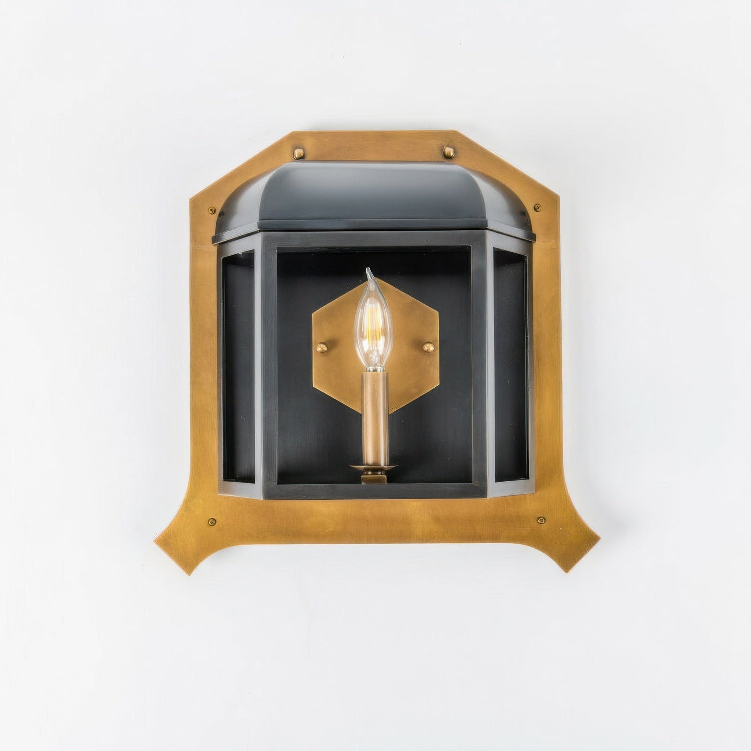 Varaluz - 542W01ZNCBRZ - One Light Wall Sconce - Gaslighter - Blackened Zinc/Heritage Bronze