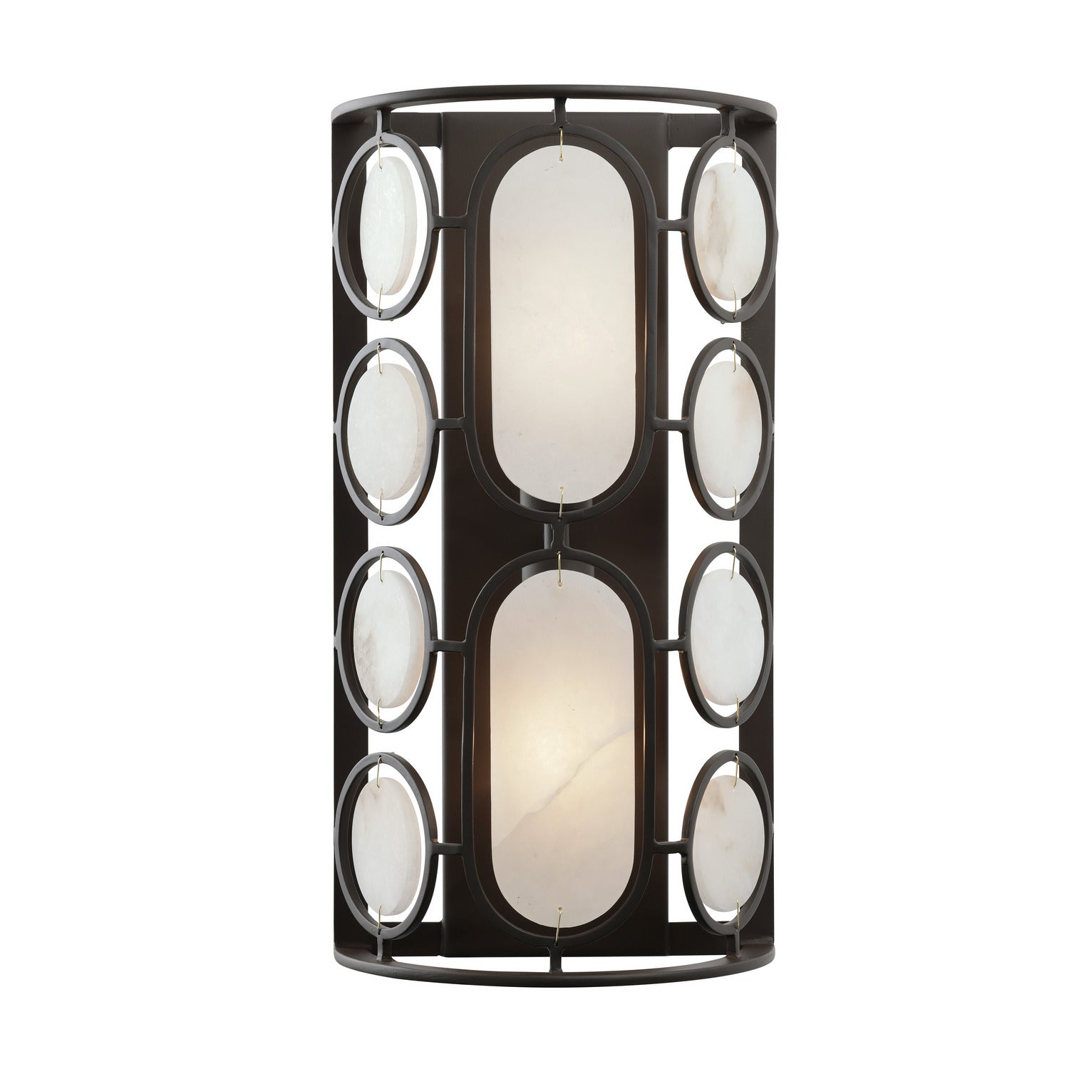 Varaluz - 555W02DB - Two Light Wall Sconce - Oval Office - Ironclad