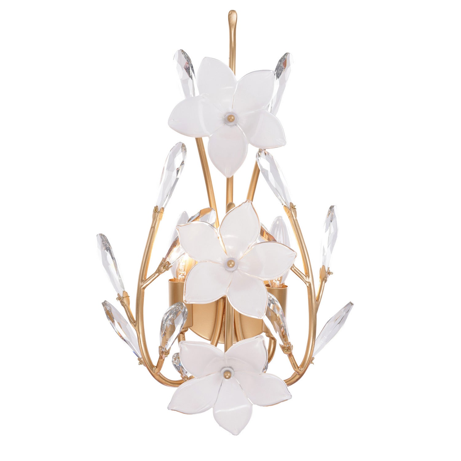 Varaluz - 558W02FG - Two Light Wall Sconce - Petal Court - French Gold
