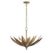 Varaluz - 563P06BK - Six Light Pendant - Zanara - Brass Kisser