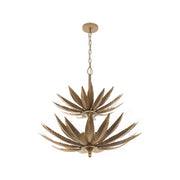 Varaluz - 563P09BK - Nine Light Pendant - Zanara - Brass Kisser