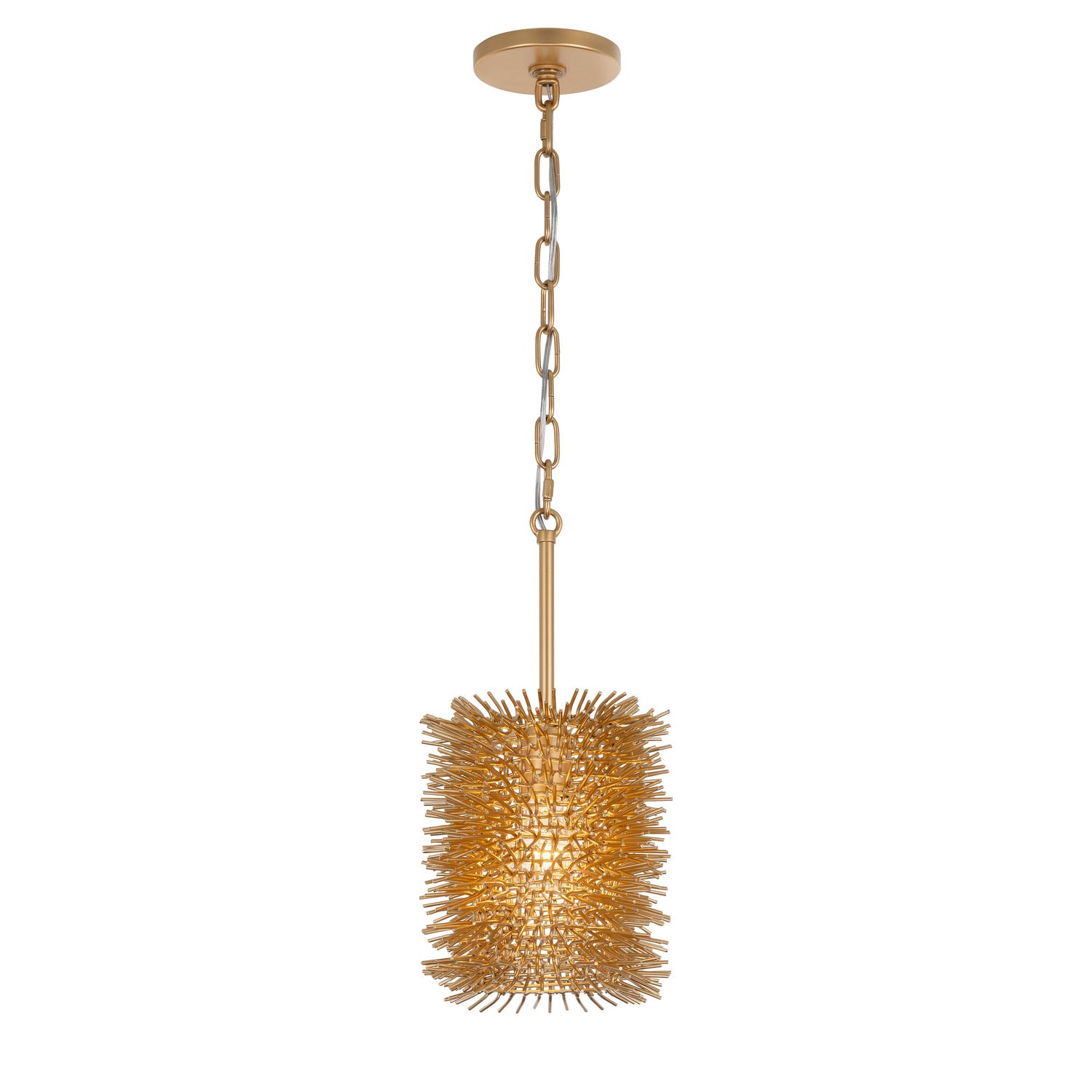 Varaluz - 569M01GO - One Light Pendant - Urchin - Gold