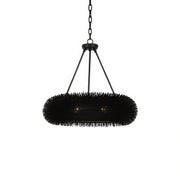 Varaluz - 569P06BL - Six Light Pendant - Urchin - Black