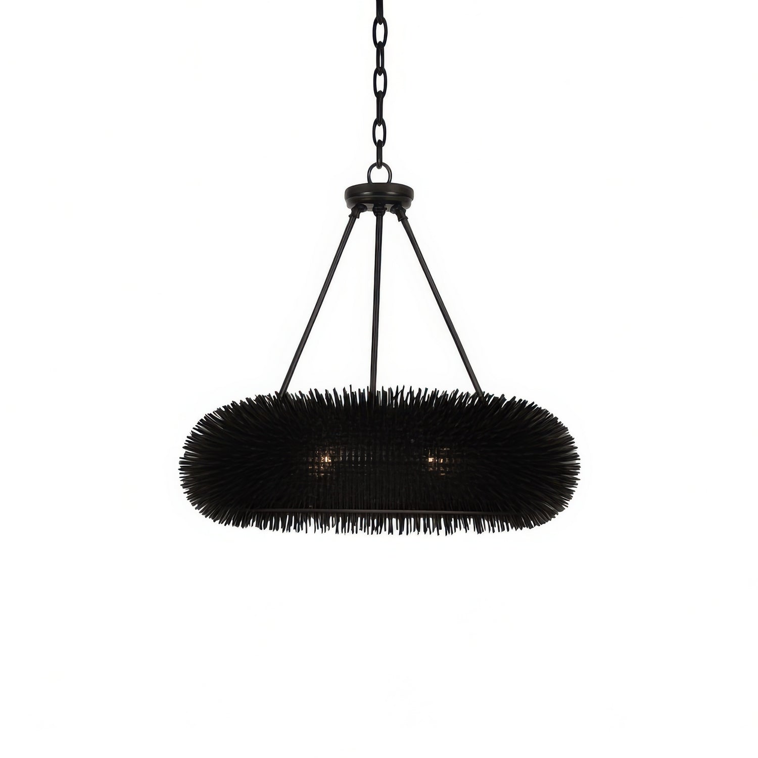 Varaluz - 569P06BL - Six Light Pendant - Urchin - Black
