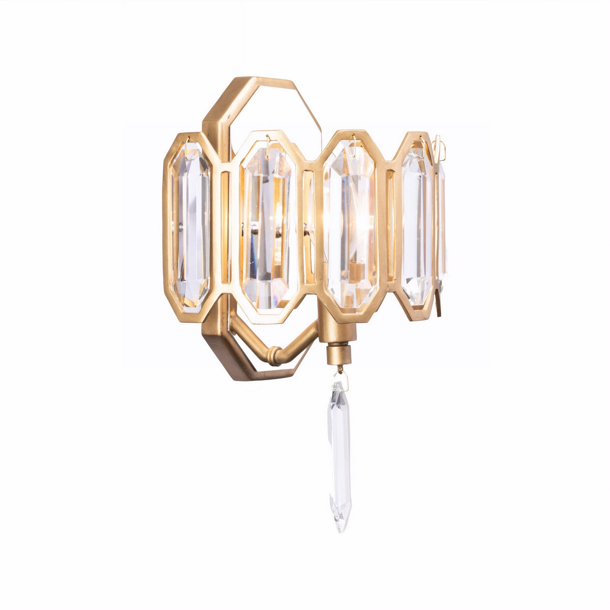 Varaluz - 572W01BK - One Light Wall Sconce - Drama Club - Brass Kisser
