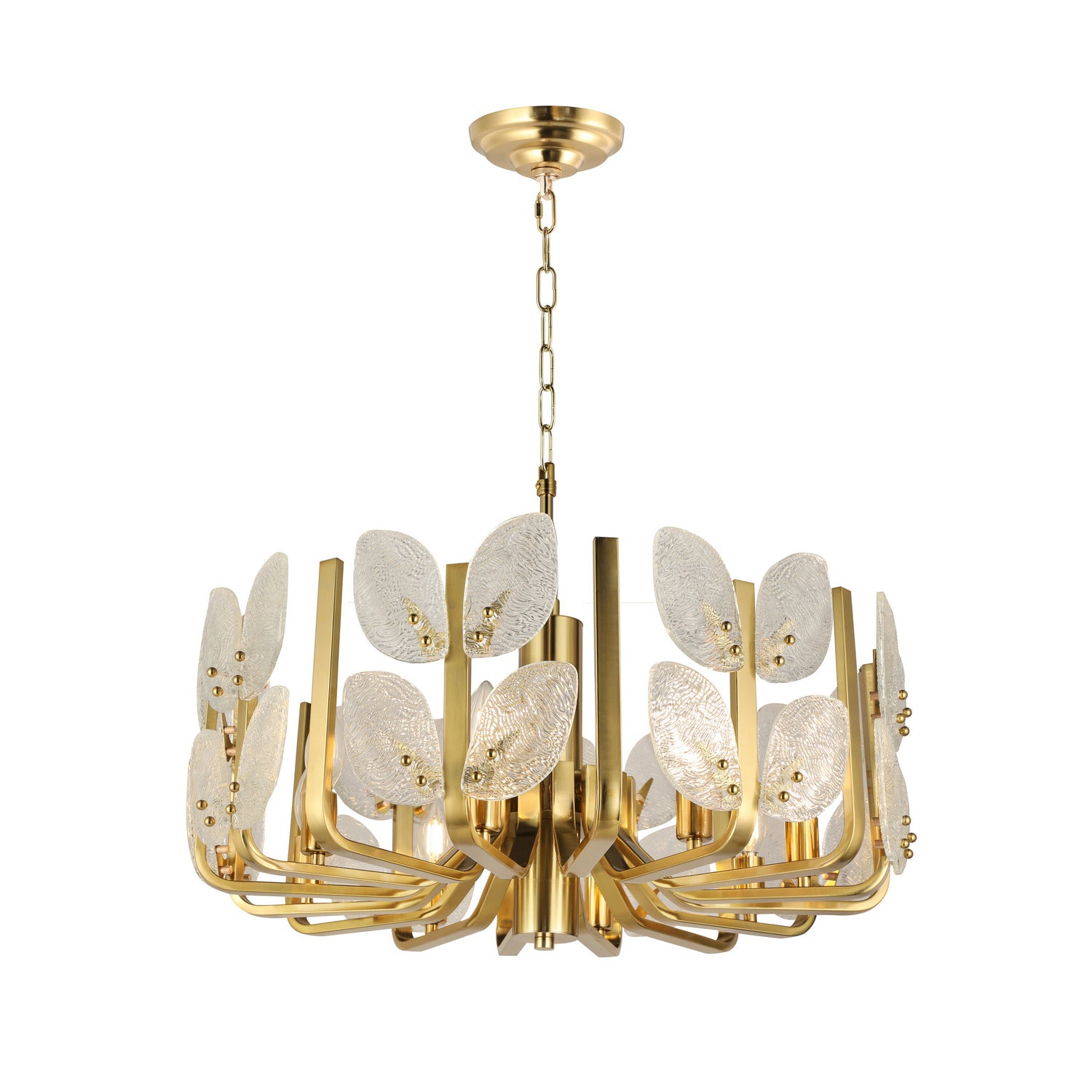 Varaluz - 577C08SB - Eight Light Chandelier - Brass Tax - Satin Brass