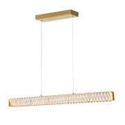Varaluz - 578N37SG - LED Pendant - Golden Ratio - Satin Gold