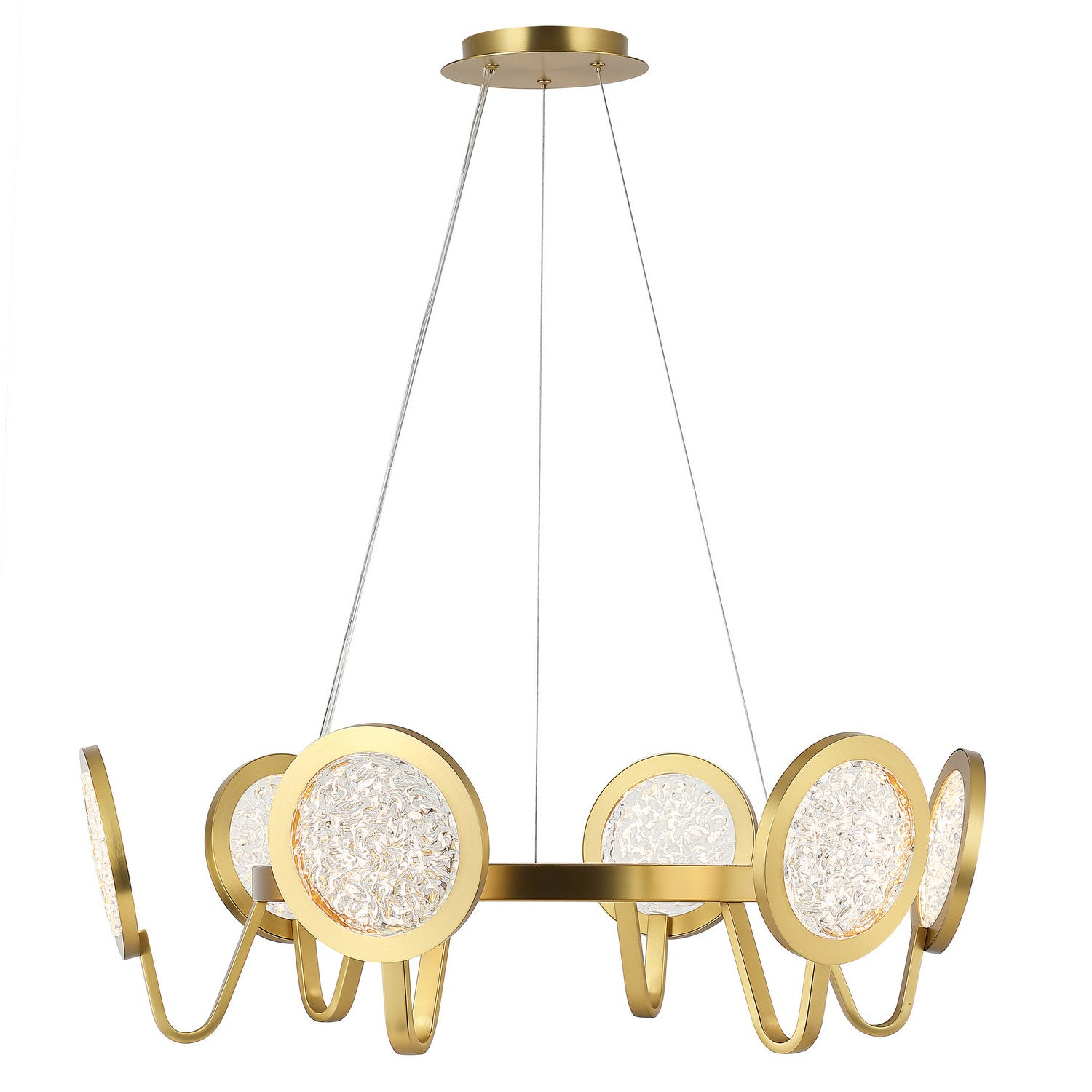 Varaluz - 579P06SB - LED Pendant - Sherlock - Satin Brass