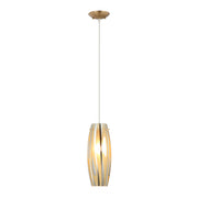 Varaluz - AC1070SG - One Light Pendant - Chroman Empire - Satin Gold