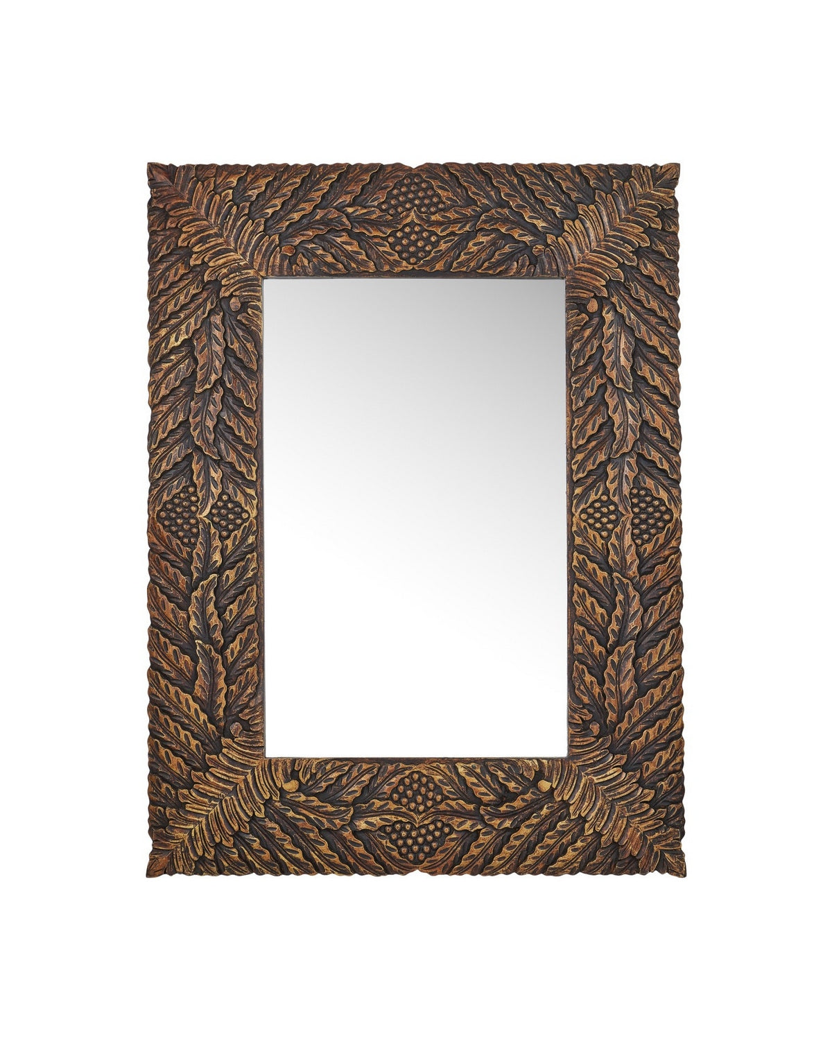 Currey and Company - 1000-0172 - Mirror - Schwarzwald - Weathered Brown