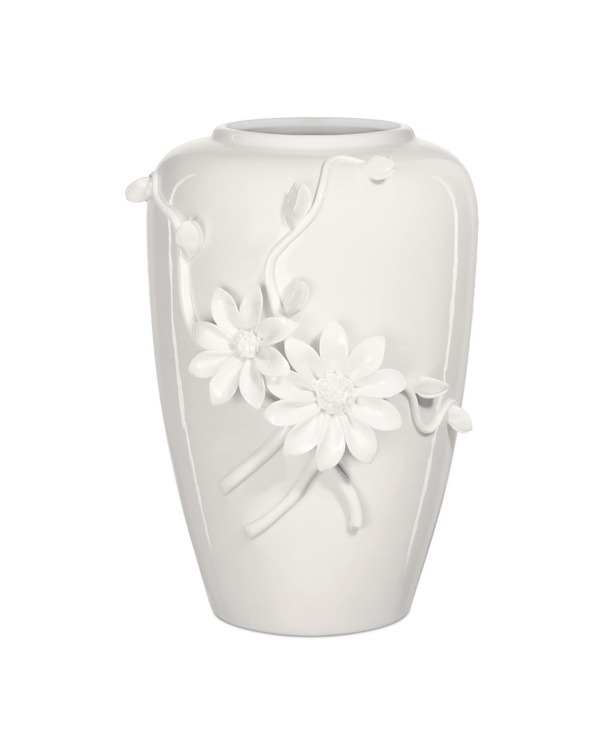 Currey and Company - 1200-0983 - Vase - Daisy Maria - White