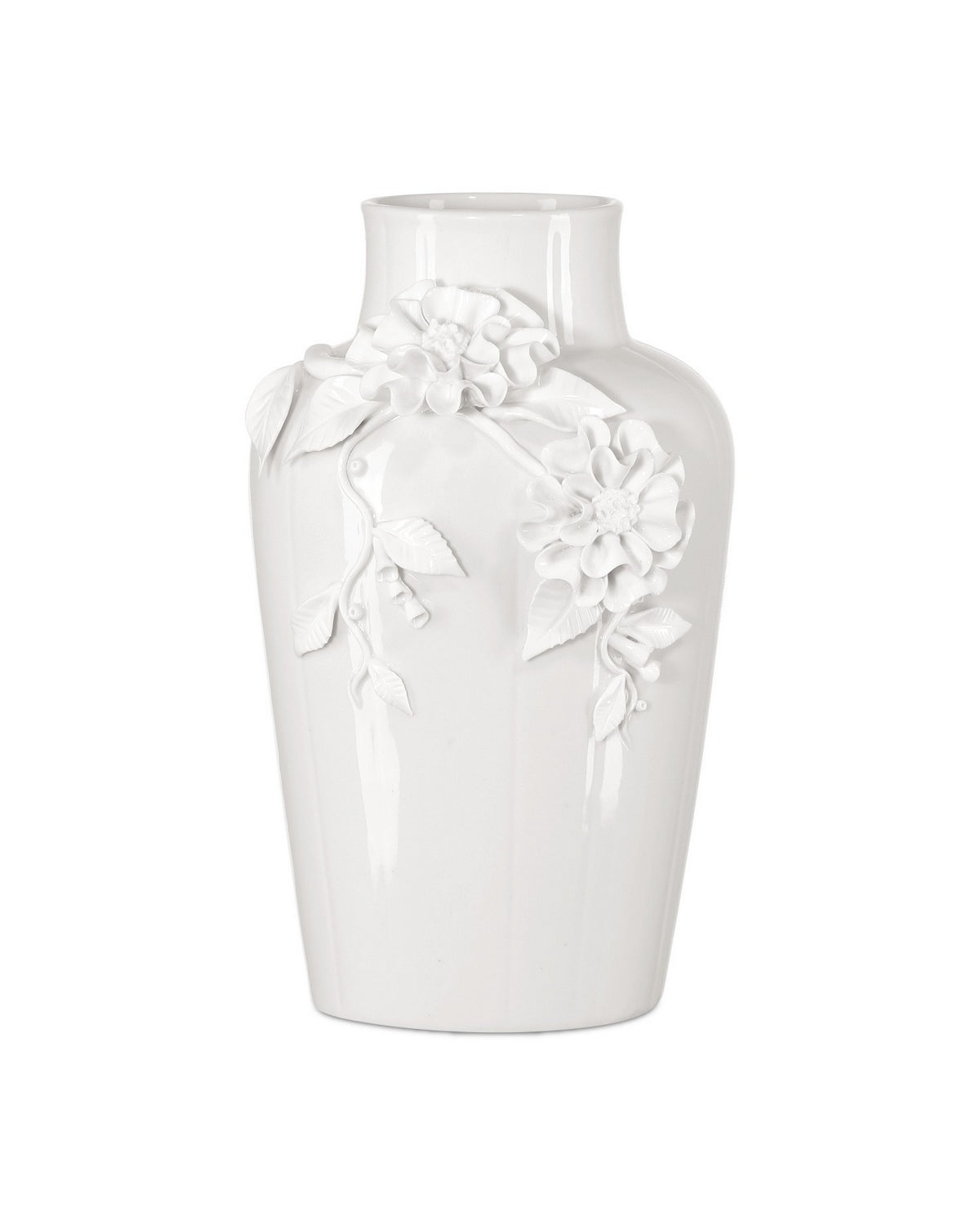 Currey and Company - 1200-0985 - Vase - Flower - White